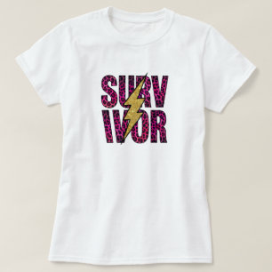 In Meiner Überlebenden-Ära, Leopard Brustkrebs T-Shirt