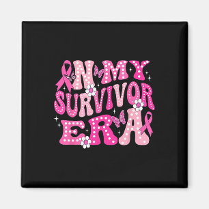 In meiner Überlebenszeit rosa Groovy Retro Brustkr Magnet