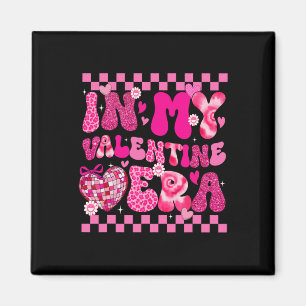 In Meiner Valentinstag-Ära Disco Herz Mädchen Frau Magnet