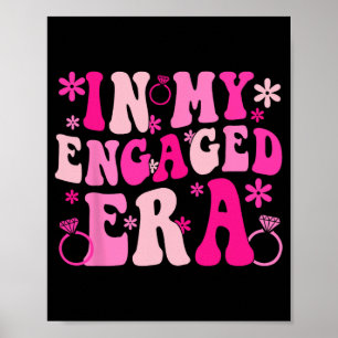 In meiner Verlobten Era Bride Bridesmaid Groovy Ba Poster