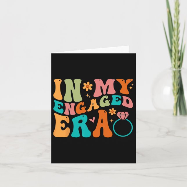 In meiner Verlobten Verlobte-Verlobung Future Brid Karte (Vorderseite)