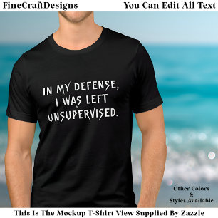 In meiner Verteidigung lustiger Ausrede Trend-Zita Tri-Blend Shirt
