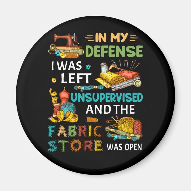 In meiner Verteidigung wurde mir ein unbeaufsichti Magnet (Vorne)