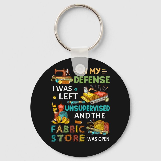 In meiner Verteidigung wurde mir ein unbeaufsichti Schlüsselanhänger (Vorderseite)