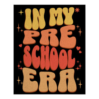 In meiner Vorschulzeit zurück zur Vorschule Poster