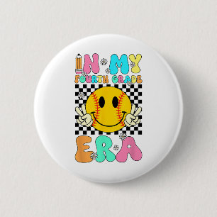 In meiner weichen vierten Klasse Ära Retro-Lächeln Button