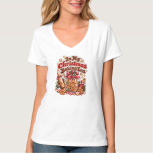 In meiner Weihnachtsback-Epoche Retro-Gingerbread T-Shirt