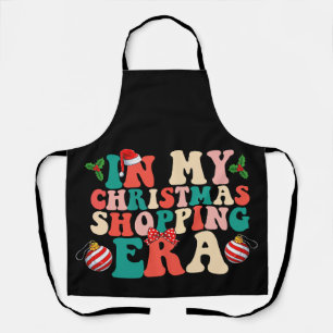 In meiner Weihnachtseinkaufs-Ära Groovy Holiday Schürze