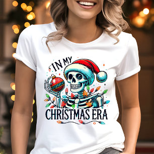 In meiner Weihnachtsepoche Festlicher Skelett Tri-Blend Shirt