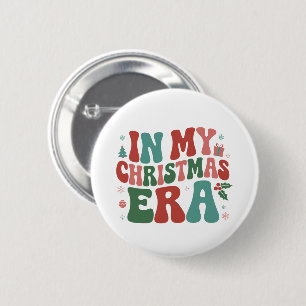 In meiner Weihnachtszeit süße groovy Weihnachtsfer Button