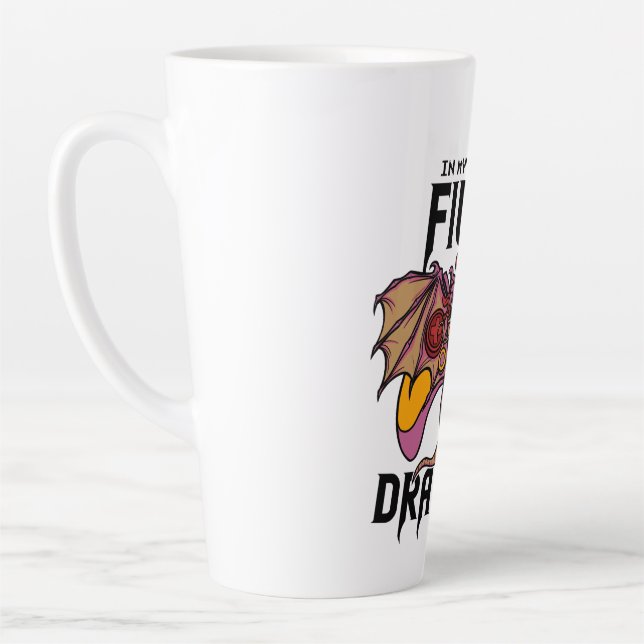 In meiner Welt kämpfe ich Drachen Milchtasse (Links)
