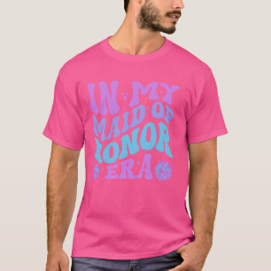 In meiner Zeit als Ehrenbrautjungfer Groovy Hochze T-Shirt
