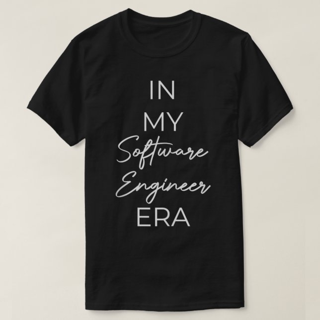 In meiner Zeit als Software Engineer T-Shirt (Design vorne)
