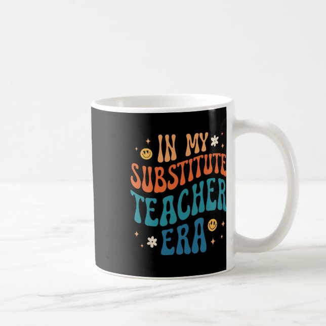 In Meiner Zeit als Vertretungslehrer Retro Groovy  Kaffeetasse (Rechts)