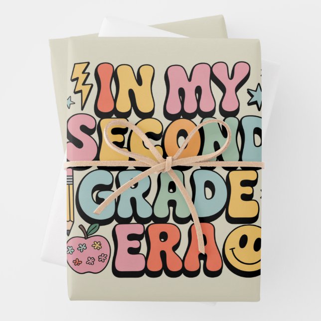 In meiner zweiten Klasse Lehrer der zweiten Klasse Geschenkpapier Set (Beispiel)