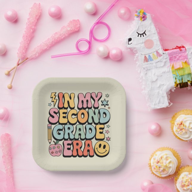 In meiner zweiten Klasse Lehrer der zweiten Klasse Pappteller (Party)