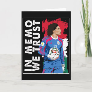 In Memo Ochoa We Trust Mexikanischer Fußball Karte