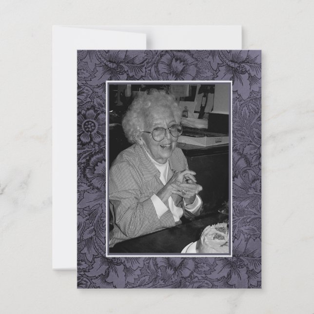 In Memoriam Erinnerung Foto über den Tod Ankündigung (Vorderseite)