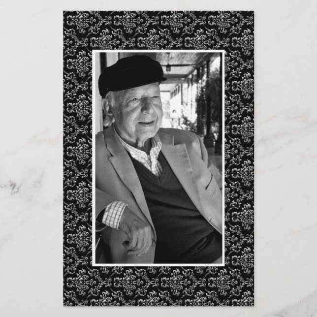 In Memoriam Erinnerung Foto über den Tod Flyer (Vorne)