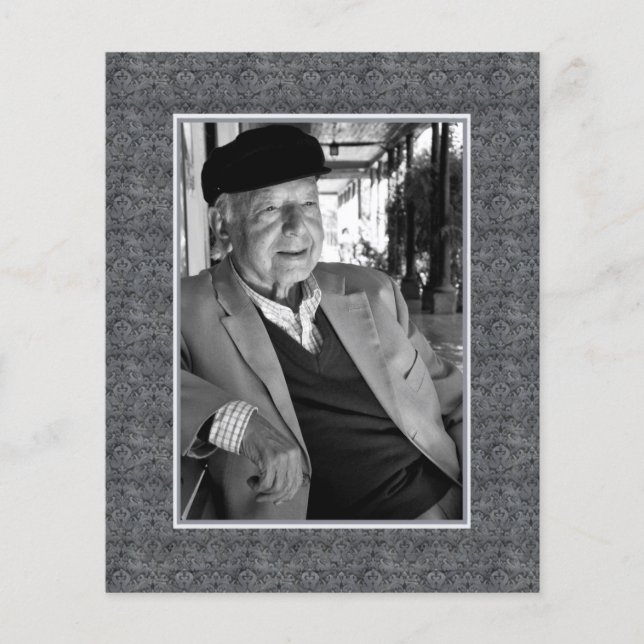 In Memoriam Erinnerung Foto über den Tod Flyer (Vorne)