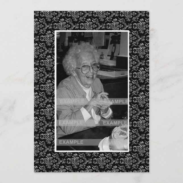 In Memoriam Erinnerung Foto über den Tod Programm (Vorderseite)