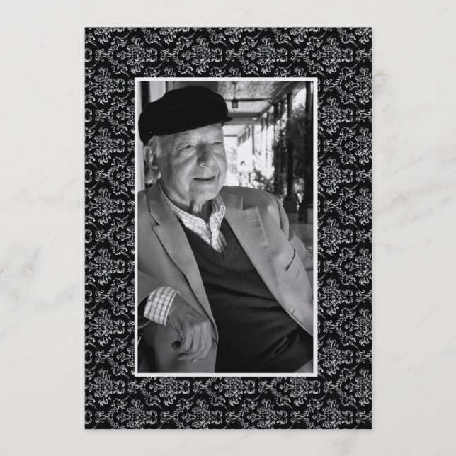 In Memoriam Love Memory Gold Heaven Gedicht Foto Programm (Vorderseite)