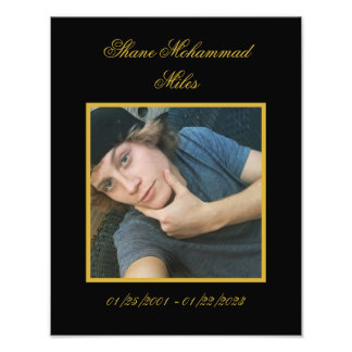 In Memoriam Personalisiert Fotodruck