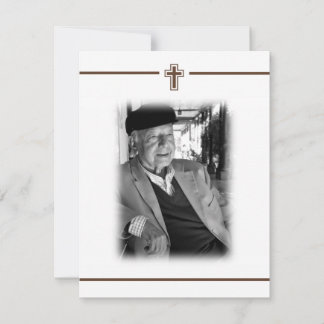 In Memoriam Religious Death Notice Foto Ankündigung