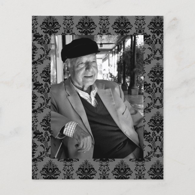 In Memoriam Remembrance Beerdigung Foto Flyer (Vorne)