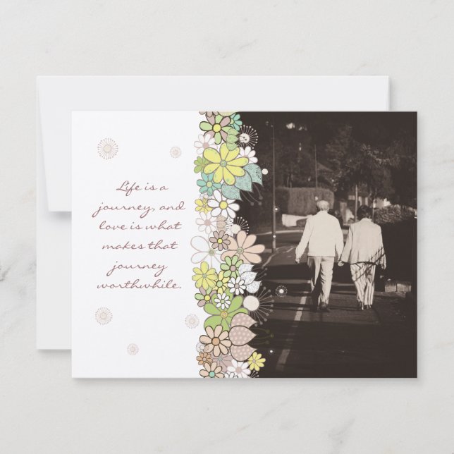 In Memoriam vielen Dank an Ehemann oder Ehefrau To Einladung (Vorderseite)