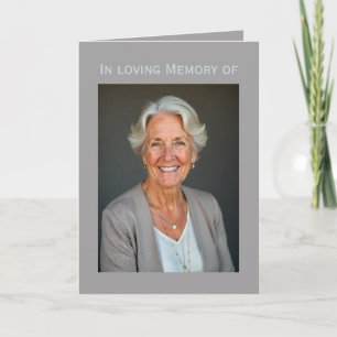 In Memory Card + Ihr Text & Foto Karte