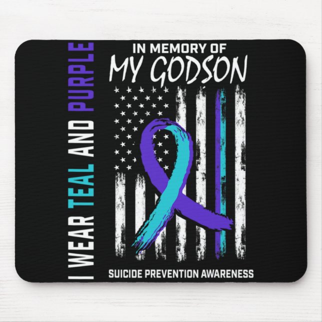 In Memory Godson Suicide Awareness Prevention Amer Mousepad (Vorne)