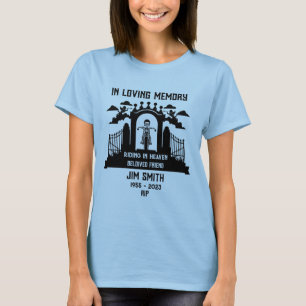 In Memory Motorradfahrer-Beerdigung T-Shirt