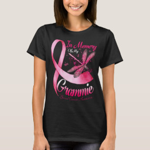 In Memory of My Grammie Dragonfly Breast Cancer Aw T-Shirt