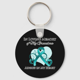 In Memory of My Grandma - Ovarian Cancer Schlüsselanhänger
