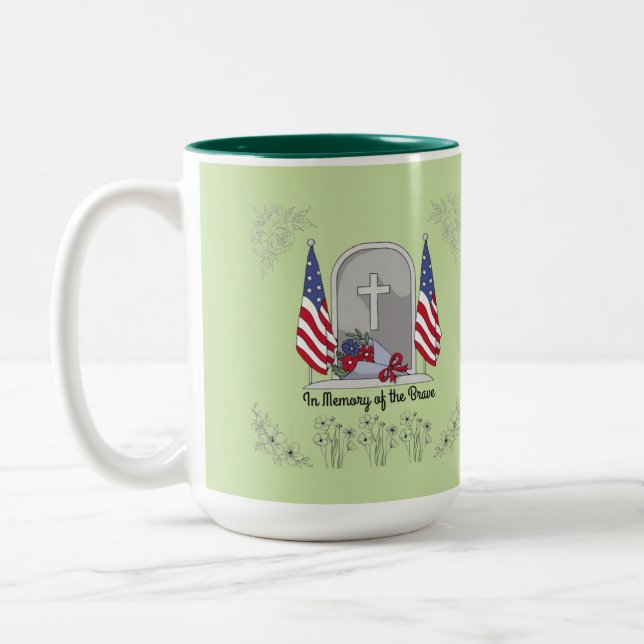 In memory of the brave sage zweifarbige tasse (Links)