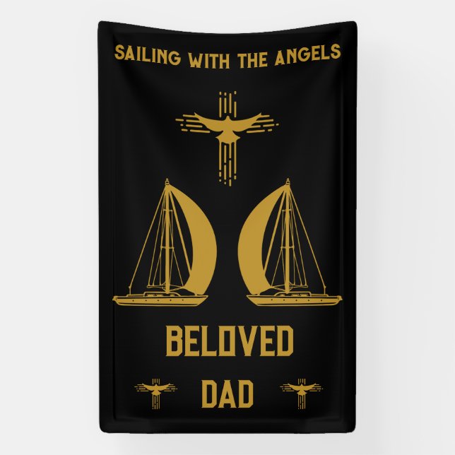 In Memory Sailer Boater Beerdigung Banner (Vertikal)