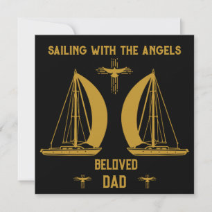In Memory Sailer Boater Beerdigung Karte