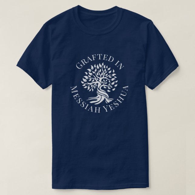 In Messiah Yeshua Baum des Lebens T - Shirt (Design vorne)
