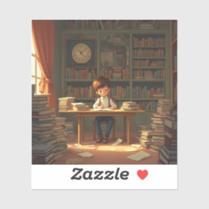 In mich selbst investieren - Quadratisches Vinyl Aufkleber