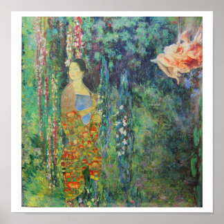 In Monets Hängenden Gärten - Collage-Kunst Poster