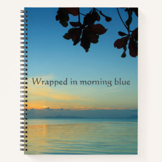 In Morgenblau Eingehüllt - Küstenlandschaft Notizbuch