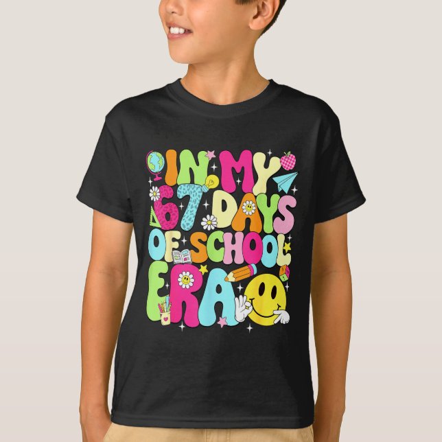 In My 67 Days Of School Era 67 Days Smarter Meme B T-Shirt (Vorderseite)