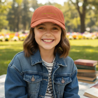 In My Bookish Era in Burnt Orange Bestickte Baseballkappe