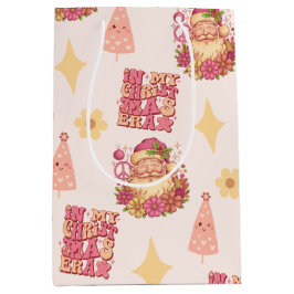 In My Christmas Era Groovy Santa Mittlere Geschenktüte