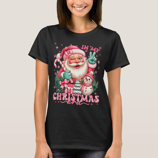 In My Christmas Era Nk Santa Snowman Christmas Xma T-Shirt (Vorderseite)