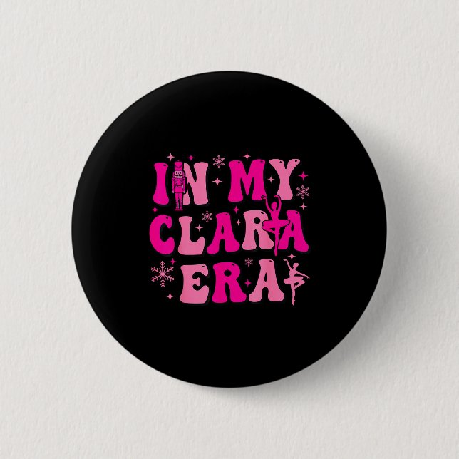In My Clara Era Nutcracker Ballet Clara Sugar Plum Button (Vorderseite)