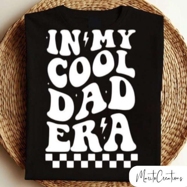 In My Dad Era, Father's Day, Groovy Retro Wavy  T-Shirt (Von Creator hochgeladen)