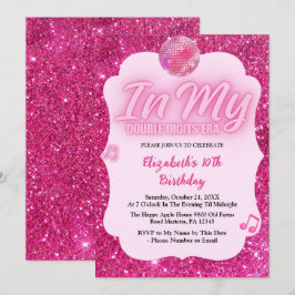 In My Double Digits Era 10th Birthday Einladung