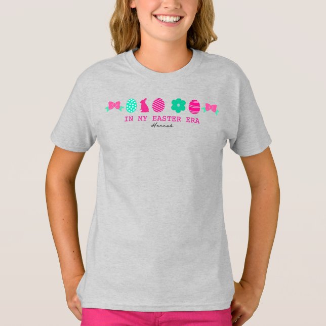 In My Easter Era with Cute Easter Illustrations –  T-Shirt (Vorderseite)